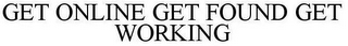 GET ONLINE GET FOUND GET WORKING
