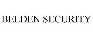 BELDEN SECURITY