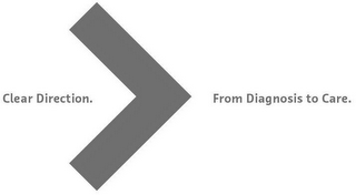 CLEAR DIRECTION. FROM DIAGNOSIS TO CARE.