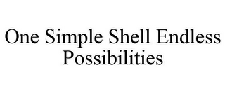 ONE SIMPLE SHELL ENDLESS POSSIBILITIES