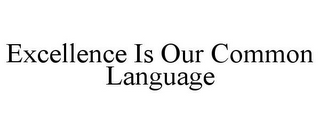 EXCELLENCE IS OUR COMMON LANGUAGE