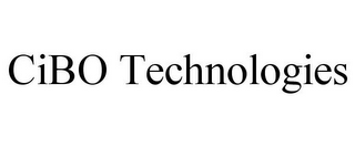 CIBO TECHNOLOGIES