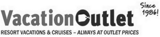 VACATION OUTLET SINCE 1986! RESORT VACATION & CRUISES - ALWAYS AT OUTLET PRICES