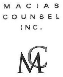 MC MACIAS COUNSEL INC.