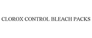 CLOROX CONTROL BLEACH PACKS