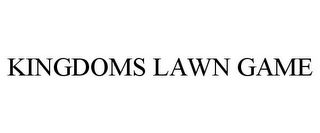 KINGDOMS LAWN GAME