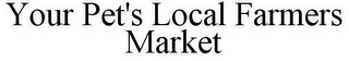 YOUR PET'S LOCAL FARMERS MARKET