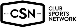 ESTD CSN 2016 CLUB SPORTS NETWORK