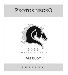 PROTOS NEGRO 2013 MAULE I CHILE MERLOT RESERVA