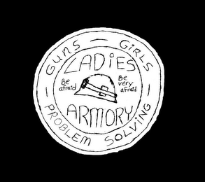 GUNS-GIRLS-PROBLEM SOLVING- LADIES ARMORY BE AFRAID BE VERY AFRAID