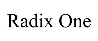 RADIX ONE