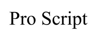 PRO SCRIPT