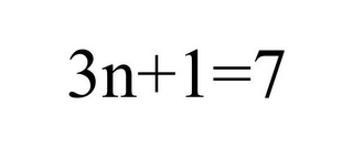 3N+1=7