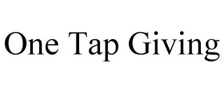 ONE TAP GIVING