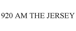 920 AM THE JERSEY