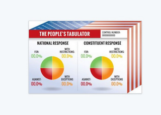 THE PEOPLE'S TABULATOR CONTROL NUMBER 0000000000 NATIONAL RESPONSE CONSTITUENT RESPONSE FOR: WITH RESTRICTIONS: FOR: WITH RESTRICTIONS: AGAINST: WITH EXCEPTIONS: AGAINST: WITH EXCEPTIONS: