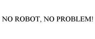 NO ROBOT, NO PROBLEM!