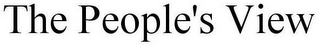 THE PEOPLE'S VIEW