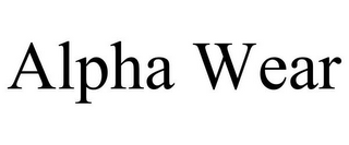 ALPHA WEAR