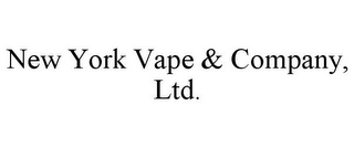 NEW YORK VAPE & COMPANY, LTD.