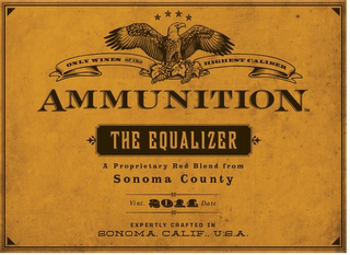 THE EQUALIZER A PROPRIETARY RED BLENDOF MERLOT, SYRAH, CABERNET SAUVIGNON MALBEC & PETITE SIRAH EXPERTLY CRAFTED IN SONOMA, CALIF., U.S.A. VINT. 2012 DATE