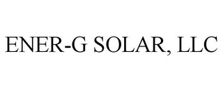 ENER-G SOLAR, LLC