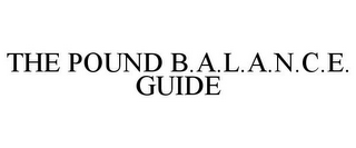 THE POUND B.A.L.A.N.C.E. GUIDE