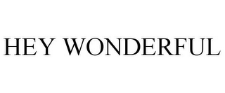 HEY WONDERFUL