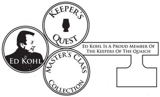 ED KOHL KEEPER'S QUEST MASTER'S CLASS COLLECTION ED KOHL IS A PROUD MEMBER OF THE KEEPERS OF THE QUAICH