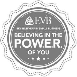 EVB BIG BELIEVERS IN SMALL BUSINESS BELIEVING IN THE P.O.W.E.R. OF YOU