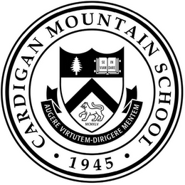 CARDIGAN MOUNTAIN SCHOOL 1945 SE VIAM IN DARE MCMXLV AUGERE VIRTUTEM-DIRIGERE MENTEM