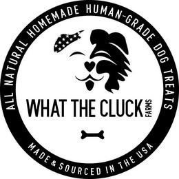 WHAT THE CLUCK FARMS ALL NATURAL HOMEMADE HUMAN-GRADE DOG TREATS MADE & SOURCED IN THE USA