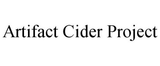 ARTIFACT CIDER PROJECT