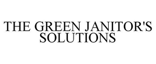 THE GREEN JANITOR'S SOLUTIONS