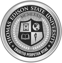 THOMAS EDISON STATE UNIVERSITY ERUDITIOPERPETUA VITAE MCMLXXII