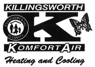 K KILLINGSWORTH KOMFORT AIR HEATING AND COOLING ENVIRONMENTAL SECURITY