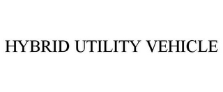 HYBRID UTILITY VEHICLE