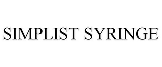 SIMPLIST SYRINGE