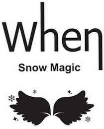 WHEN SNOW MAGIC