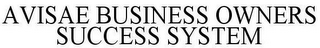 AVISAE BUSINESS OWNERS SUCCESS SYSTEM