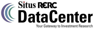 SITUS RERC DATACENTER YOUR GATEWAY TO INVESTMENT RESEARCH