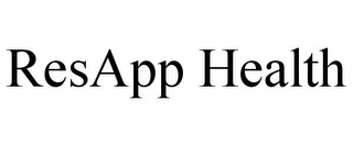 RESAPP HEALTH