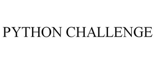 PYTHON CHALLENGE