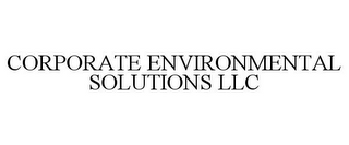 CORPORATE ENVIRONMENTAL SOLUTIONS LLC