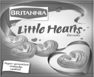 LITTLE HEARTS BISCUITS BRITANNIA SUGAR SPRINKLED CRUNCHY COOKIES