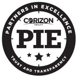 PARTNERS IN EXCELLENCE CORIZON HEALTH PIE TRUST AND TRANSPARENCY