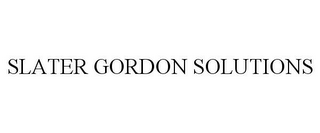 SLATER GORDON SOLUTIONS