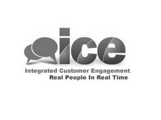 ICE INTEGRATED CUSTOMER ENGAGEMENT REAL PEOPLE IN REAL TIME