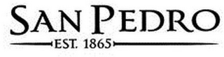 SAN PEDRO EST. 1865