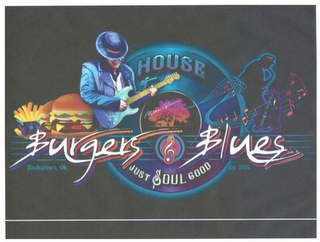 HOUSE OF MIKE BROWN BURGERS BLUES JUST SOUL GOOD HOCHATOWN, OK. EST. 2016